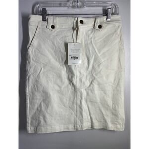 Bohme Skirt Women's Size Small 20 Inches Cream Color